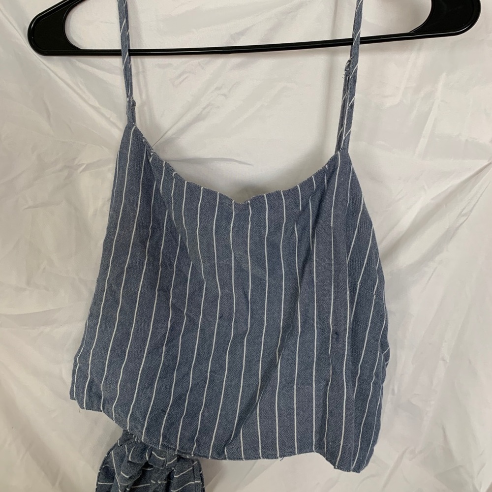 Back tie tank top